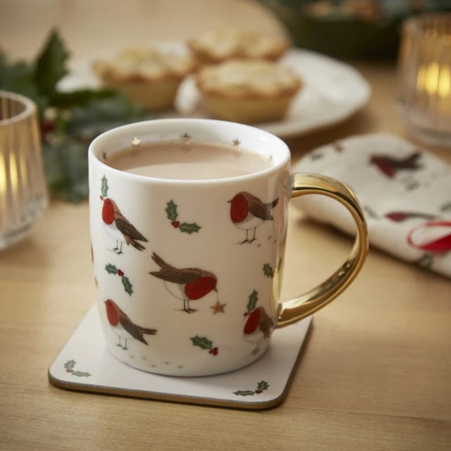 Cooksmart Robin's Retreat Beker - Fine China - 350 ml