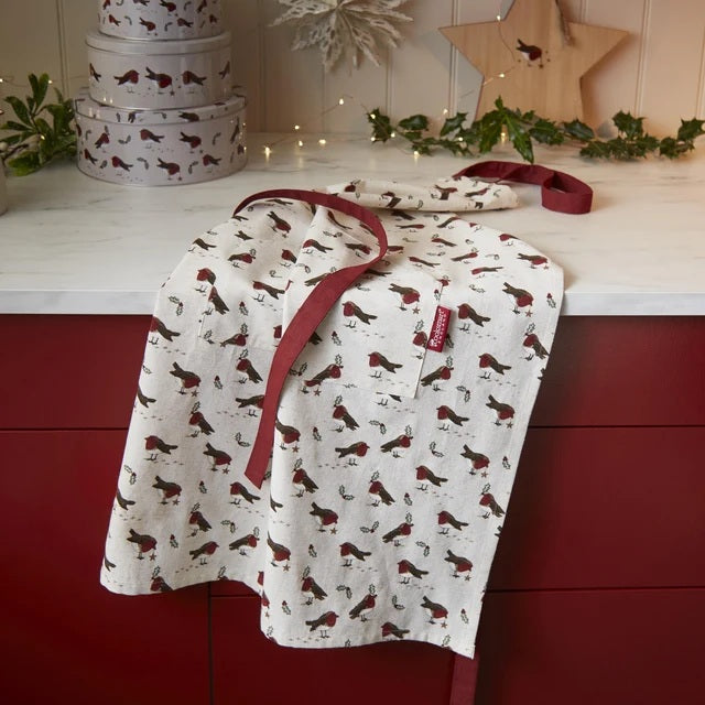 Cooksmart Robin's Retreat Keukenschort - 100% Katoen - 84 cm x 61 cm