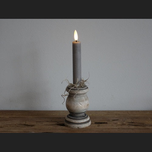 Countryfield LED Dinerkaars S Rustiek - Grijs - Set van 2 - 12,5 cm