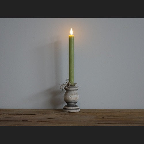 Countryfield LED Dinerkaars L Rustiek - Groen - Set van 2 - 22 cm