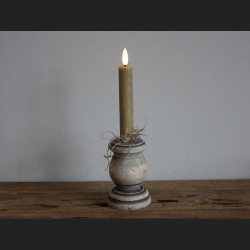 Countryfield LED Dinerkaars S Rustiek - Taupe - Set van 2 - 12,5 cm