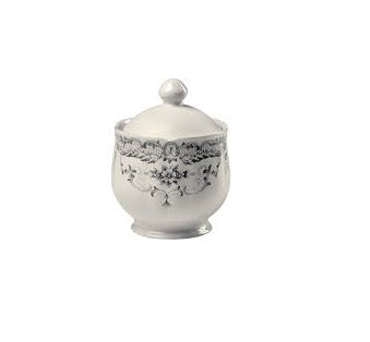 Bitossi Home Rose Suikerpot - Zwart - Aardewerk - Ø 8,5 cm