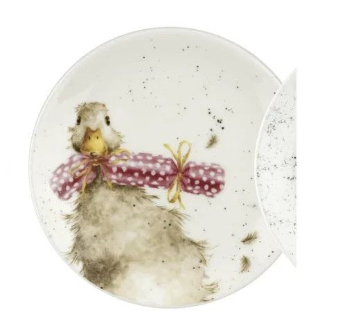 Wrendale Designs Duck Gebaksbordje - Eendje - Porselein - Ø 16,5 cm