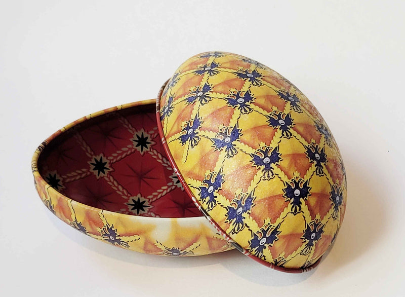 Fabergé Ei Heritage Blikje -  Geel - Metaal - 11 cm x 6,9 cm x 7,1 cm