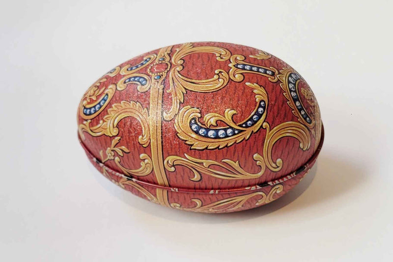 Fabergé Ei Heritage Blikje - Rood - Metaal - 11 cm x 6,9 cm x 7,1 cm