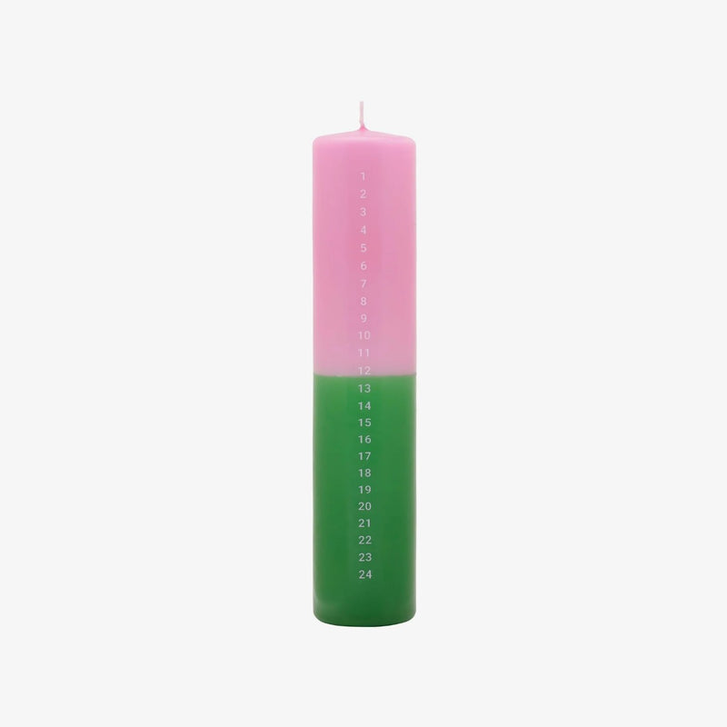 Finders Keepers Adventkaars - Roze/Groen - Paraffine