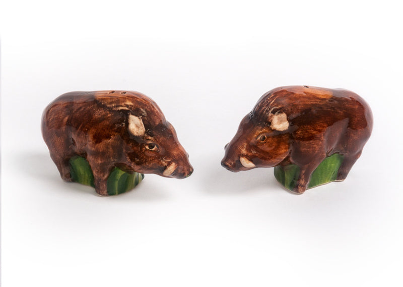 Piccobella Peper en Zout Stel Everzwijn - Bruin - Keramiek