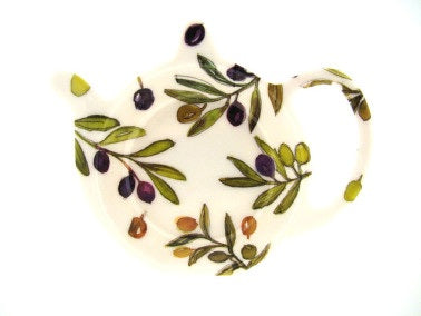 Geharo Theetip - Olijf - Melamine - 13 cm x 13 cm