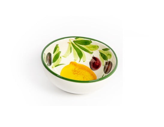 Piccobella Schaal - Olijf/Citroen - Keramiek - Ø 12 cm