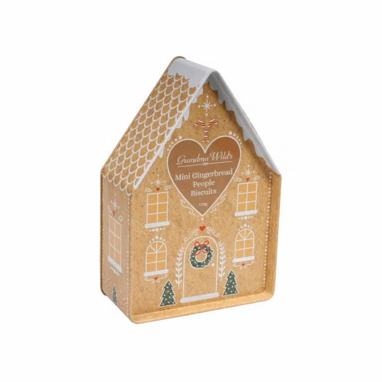 Grandma Wild's Mini Gingerbread People Biscuits Blik - 150 gram