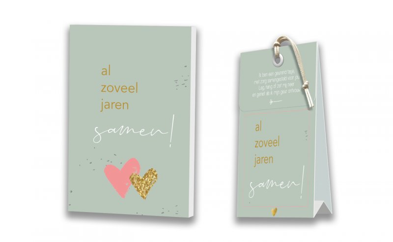 Kaart met Geurtasje - Al zoveel jaren samen