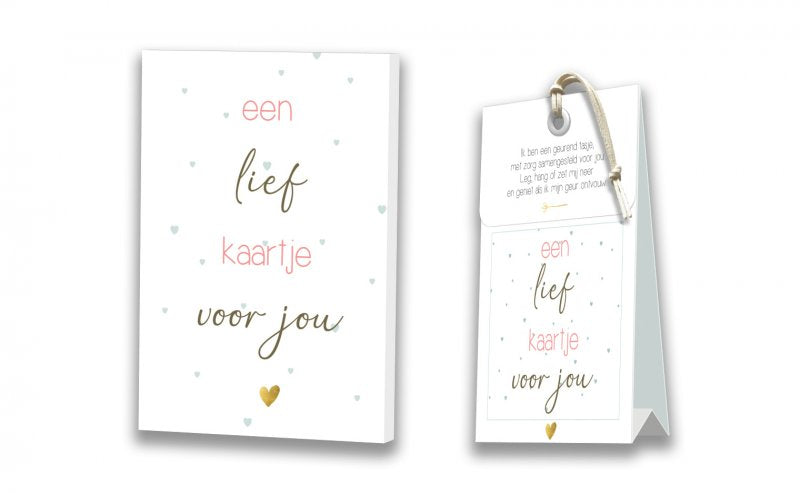 Kaart met Geurtasje - Een lief kaartje voor jou