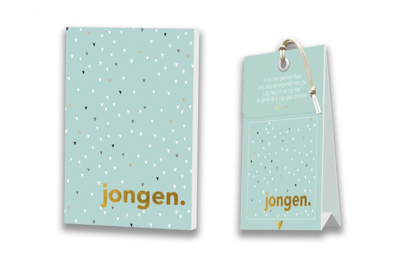 Kaart met Geurtasje - Jongen