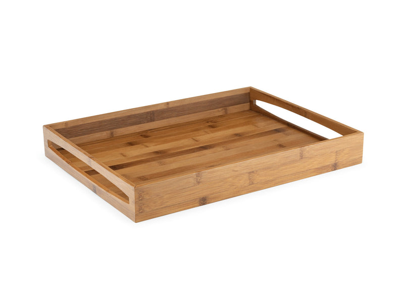 Leopold Vienna Dienblad - Donker Bamboe - 47,5 cm x 35 cm x 6 cm