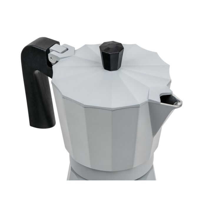 Leopold Vienna Espressomaker Moshi - Grijs - RVS/Aluminium - 6 kopjes