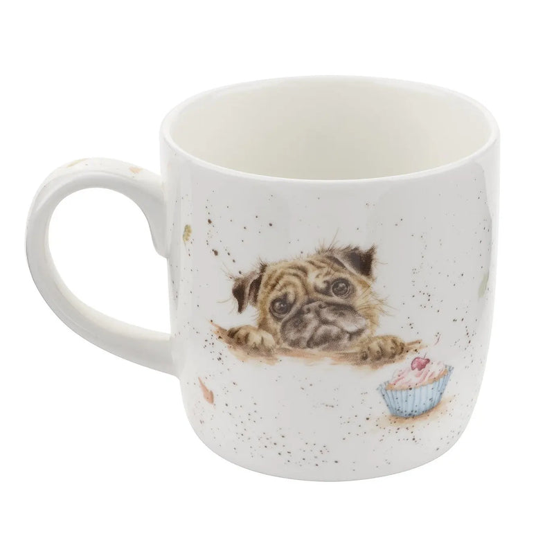 Wrendale Designs Pug Love Beker - Fine Bone China - 300 ml