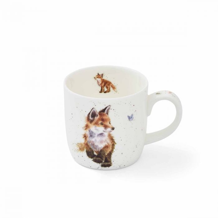 Wrendale Designs Born to be Wild Beker - Vos - Fine Bone China - 300 ml