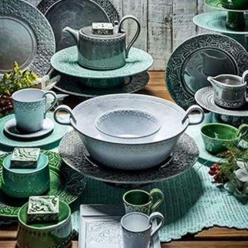 Bordallo Pinheiro Morning Blue Schaaltje - Blauw - Aardewerk - Ø 16 cm