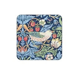 Spode Morris & Co. Strawberry Thief Blue Onderzetter - 10,5 cm x 10,5 cm