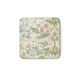 Morris & Co. Strawberry Thief Onderzetter - 10,5 cm x 10,5 cm