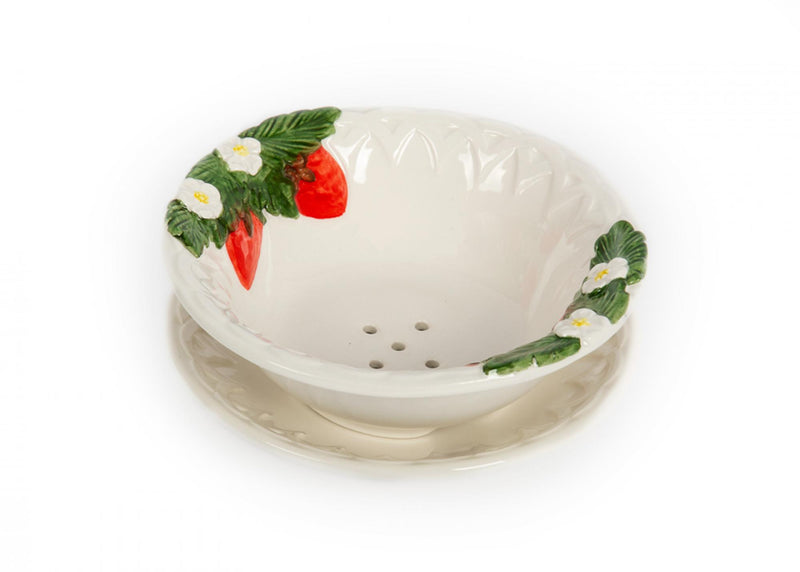 Piccobella Fruittest - Aardbei - Wit - Keramiek