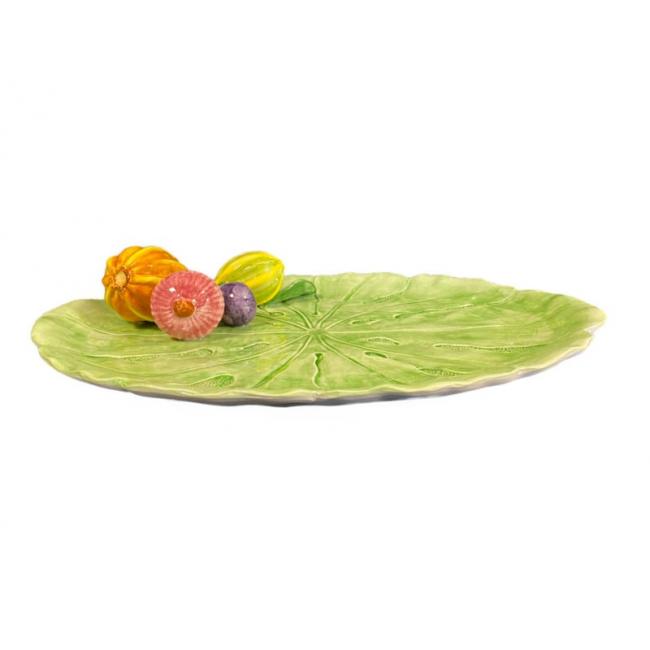 Piccobella Schaal Groente - Groen - Keramiek - 48 cm x 32 cm