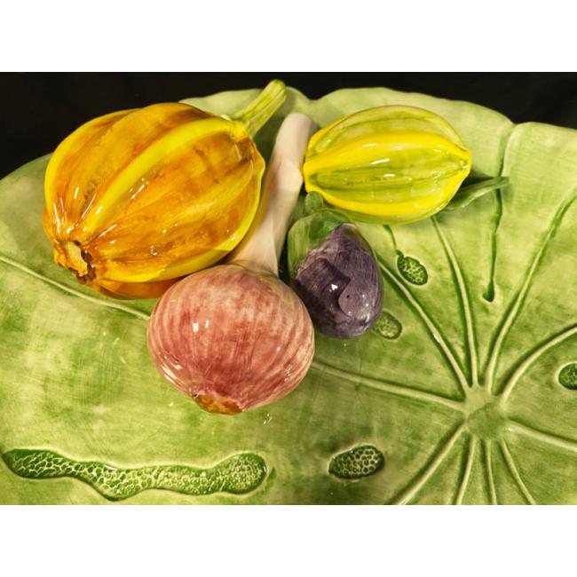 Piccobella Schaal Groente - Groen - Keramiek - 48 cm x 32 cm