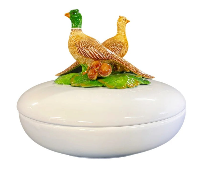 Piccobella Schaal met Deksel - Fazant - Keramiek - 27 cm