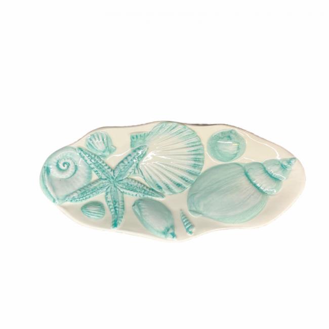 Piccobella Schaaltje - Frutti di Mare - Blauw - Keramiek - 25,5 cm x 12 cm