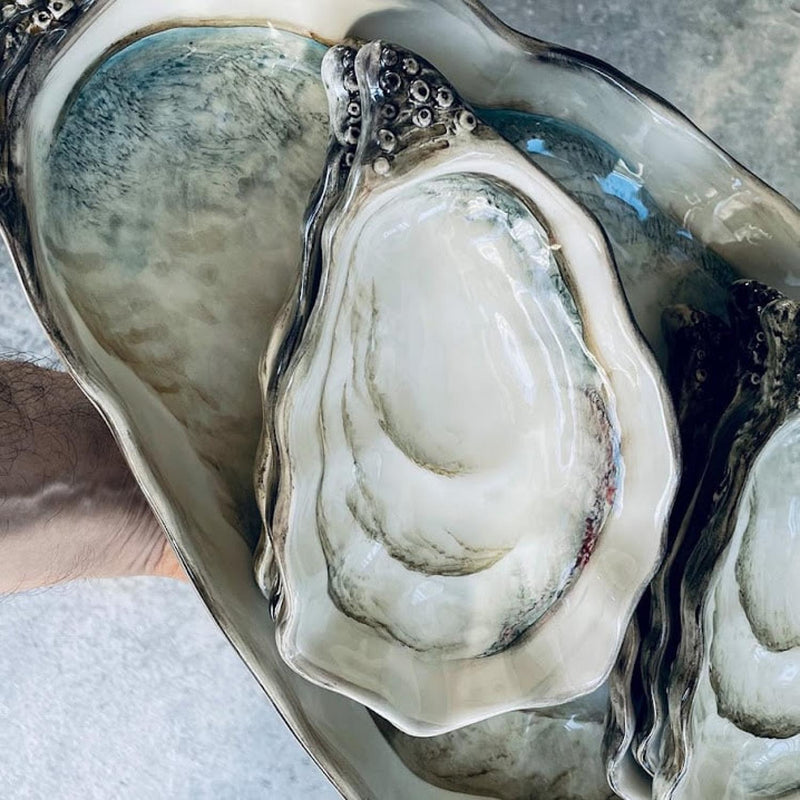 Piccobella Schaaltje - Oester - Keramiek - 18 cm x 9 cm