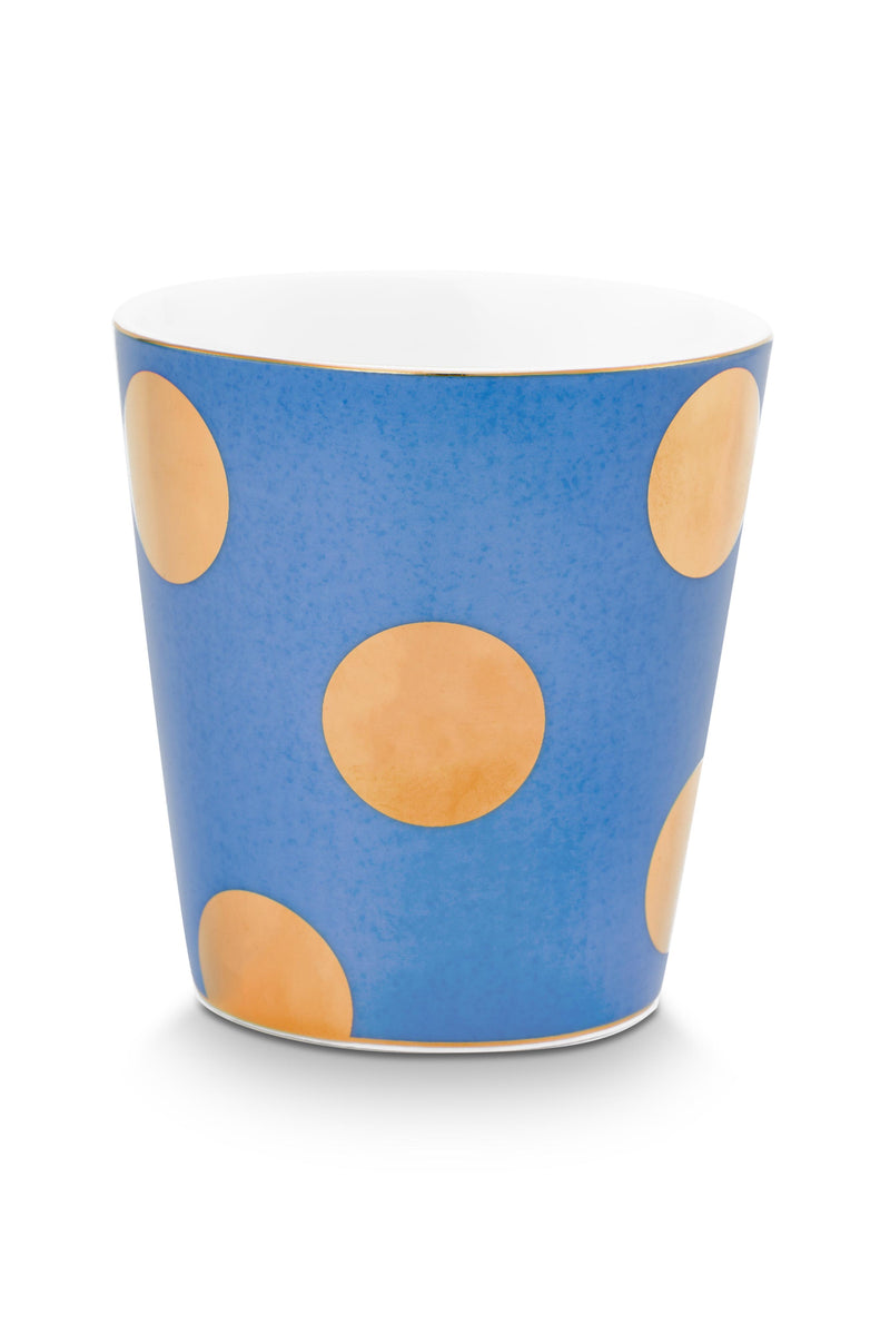 Pip Studio Dot Delight Light Blue Beker met Theetip - Porselein - 290 ml
