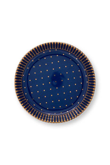 Pip Studio Dot Delight Navy-Gold Beker met Theetip - Porselein - 290 ml
