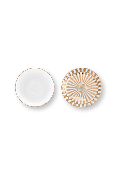 Pip Studio Dot Delight White-Gold Beker met Theetip - Porselein - 290 ml