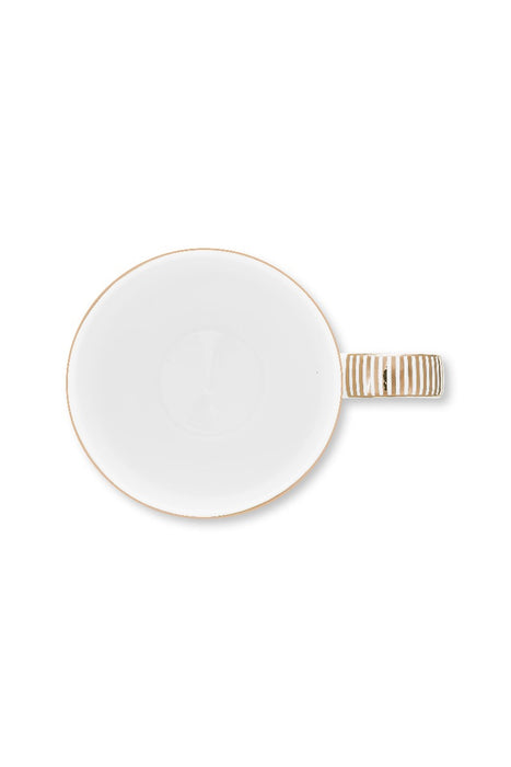 Pip Studio Dot Delight White-Gold Beker - Porselein - 350 ml