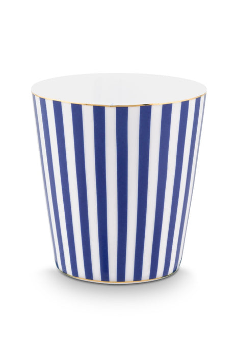 Pip Studio Royal Stripes Beker met Blue Theetip - Porselein - 230 ml