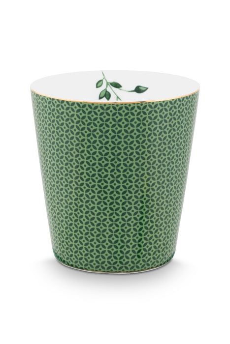 Pip Studio Royal Tiles Beker met Green Theetip - Porselein - 230 ml