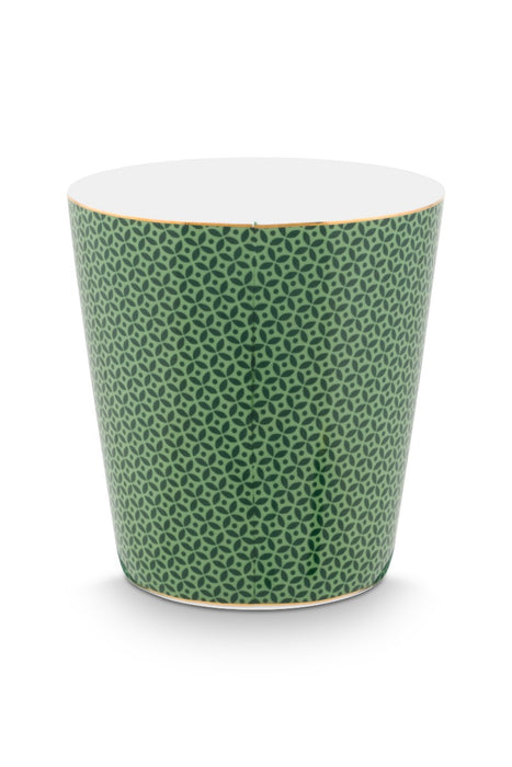 Pip Studio Royal Tiles Beker met Green Theetip - Porselein - 230 ml