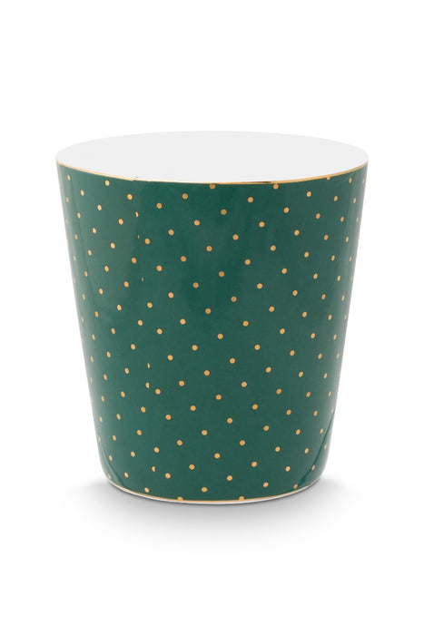 Pip Studio Royal Dots Beker met Green Theetip - Porselein - 230 ml