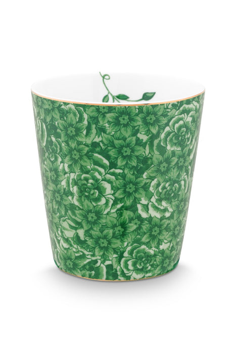 Pip Studio Royal Flower Beker met Green Theetip - Porselein - 230 ml