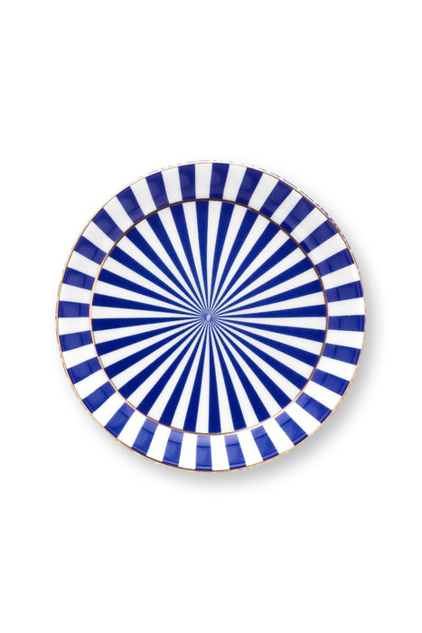 Pip Studio Royal Stripes Beker met Blue Theetip - Porselein - 230 ml