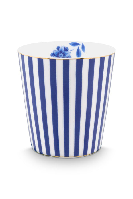 Pip Studio Royal Stripes Beker met Blue Theetip - Porselein - 230 ml