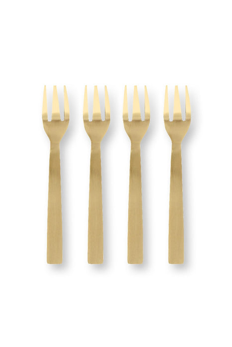 Pip Studio Berry Blues Gebaksvorkjes - Set van 4 stuks - Emaille - 14,5 cm