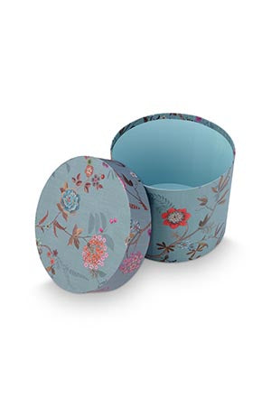 Pip Studio Blooming Tales Blue-Khaki Dozenset 3 Stuks