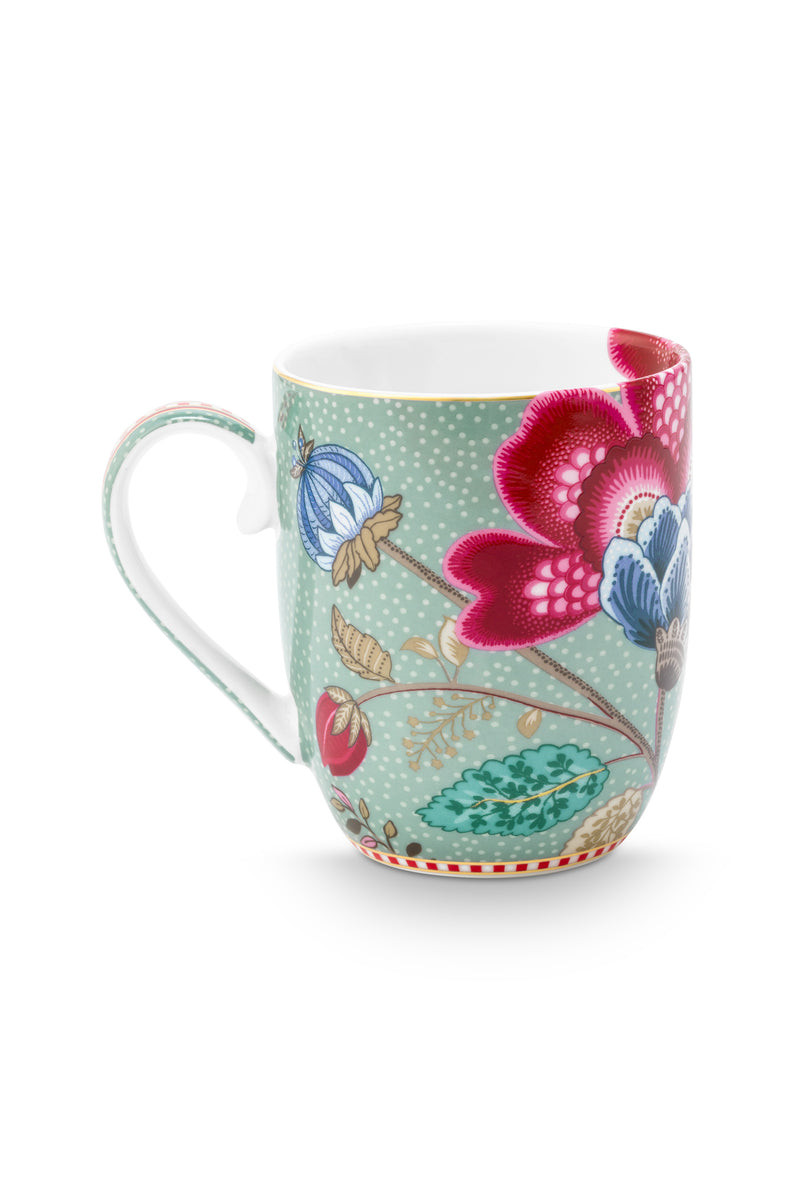 Pip Studio Blooming Tales Fantasy Blue Beker - Porselein - 200 ml