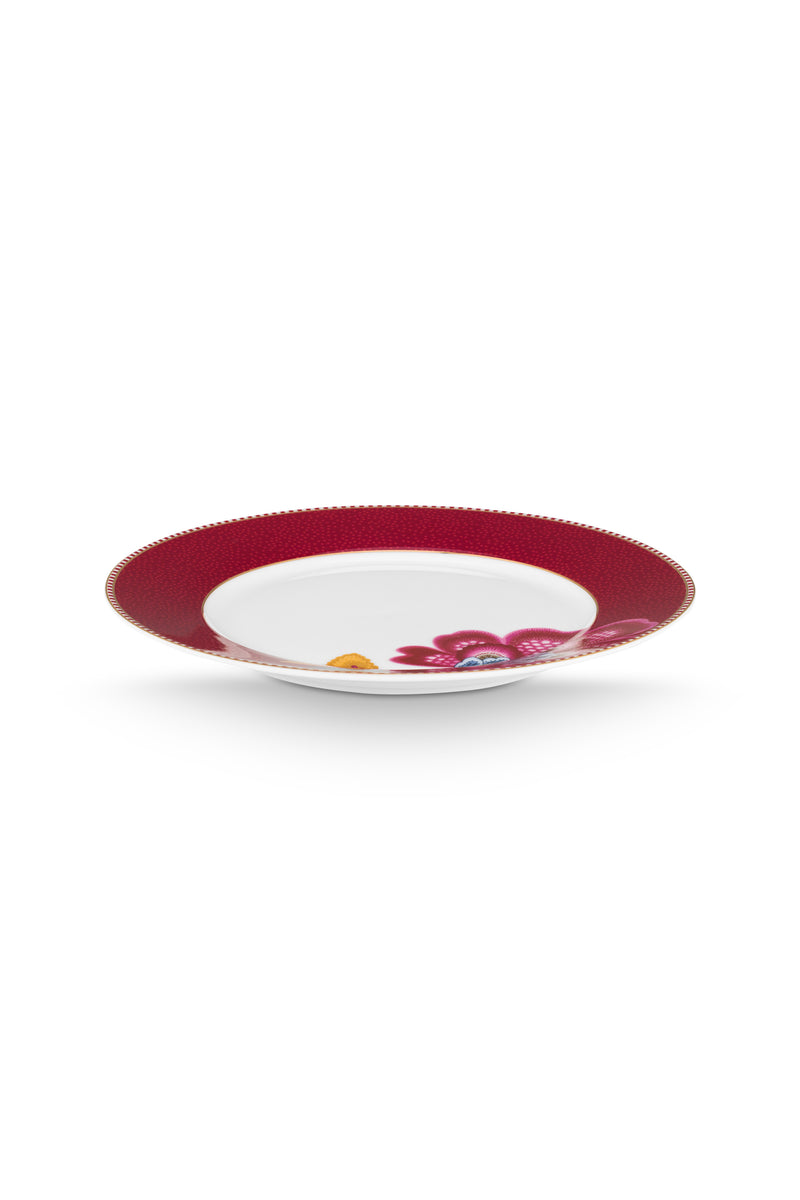 Pip Studio Blooming Tales Fantasy Dark Red Etagère - Porselein/Metaal - 3 Laags