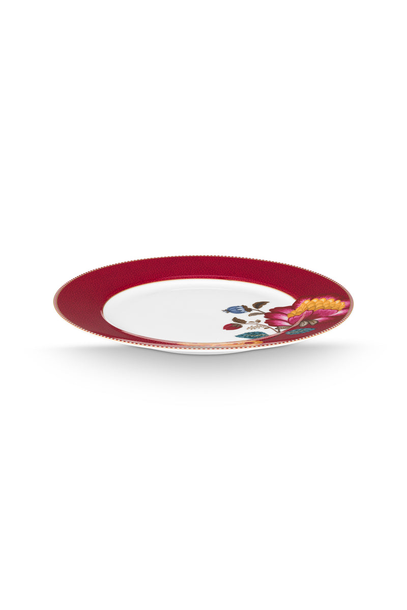 Pip Studio Blooming Tales Fantasy Dark Red Etagère - Porselein/Metaal - 3 Laags