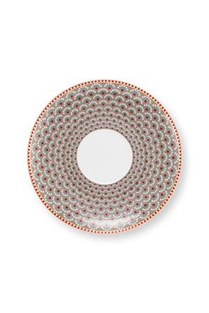 Pip Studio Blooming Tales Fantasy Khaki Kop en Schotel - Porselein - 300 ml