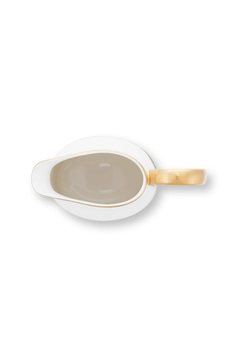 Pip Studio Chique Stripes Pink-Green Melkkannetje - Bone China - 260 ml
