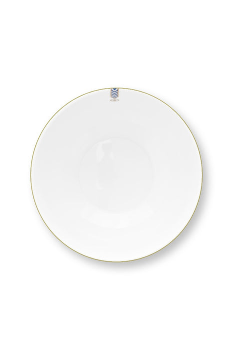 Pip Studio Chique Stripes Pink-Green Schaal - Bone China - Ø 20,5 cm