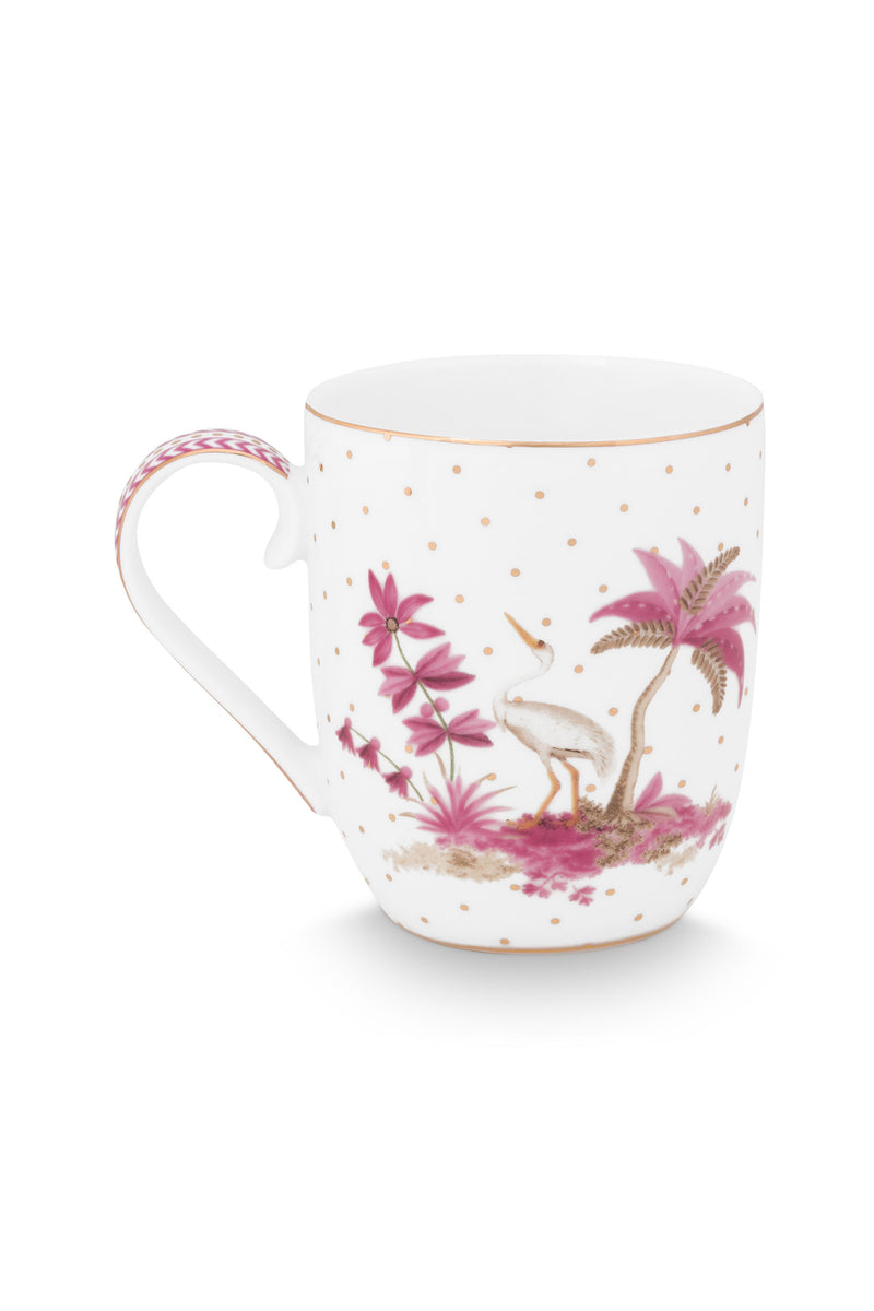 Pip Studio Jolie Dots Gold Pink Beker - Porselein - 200 ml